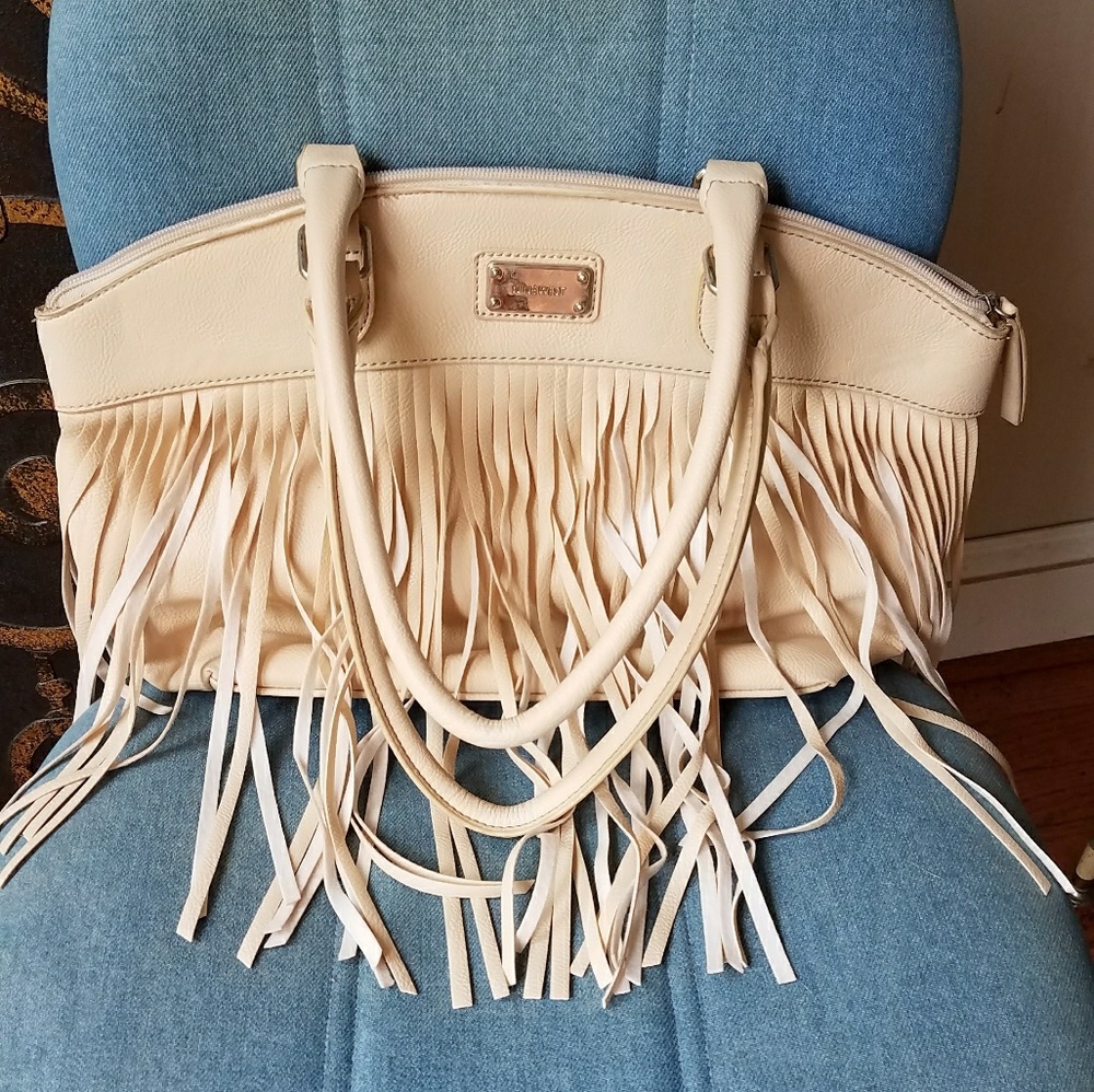 Cream Nine West Shoulder Bag